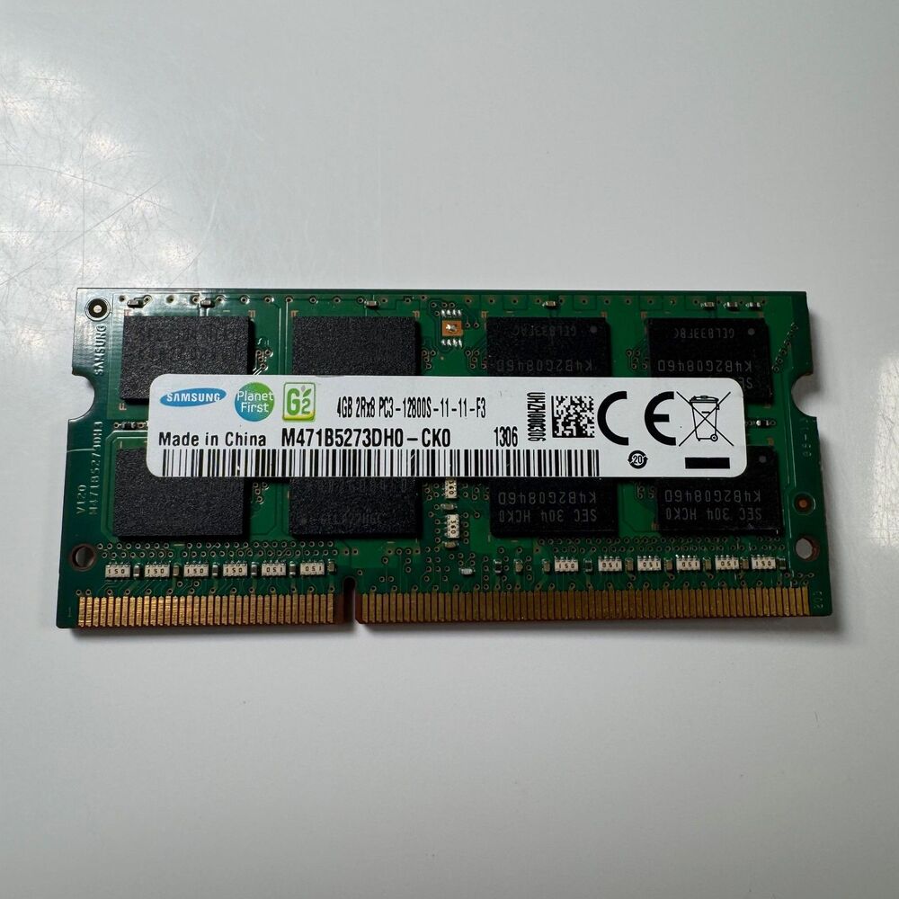 Samsung 4GB DDR3 Laptop RAM PC3-12800S 1600MHz 204-Pin SODIMM M471B5273DH0-CK0